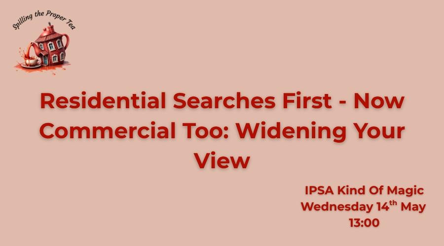 Residential Searches First - Now Commercial Too: Widening Your View
