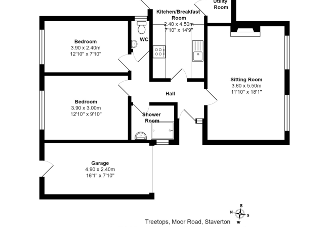 Treetops, Moor Road,