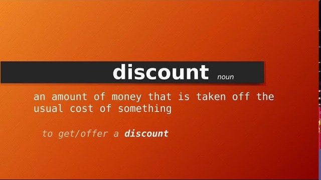 The Half-Life of a Discount.
